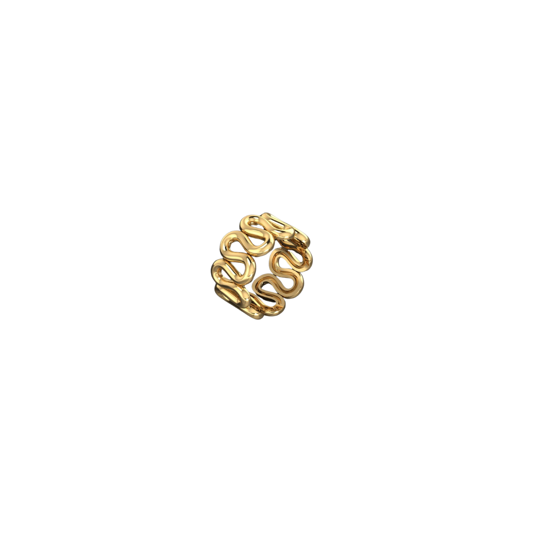 Gold Wave Ring – Henri Noël