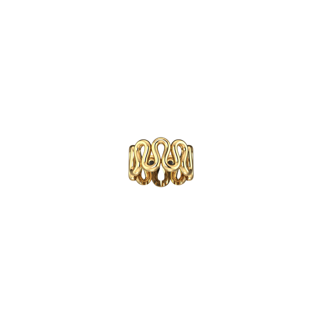 Gold Wave Ring – Henri Noël