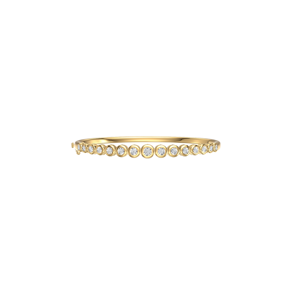Graduated Diamond Bezel Bangle