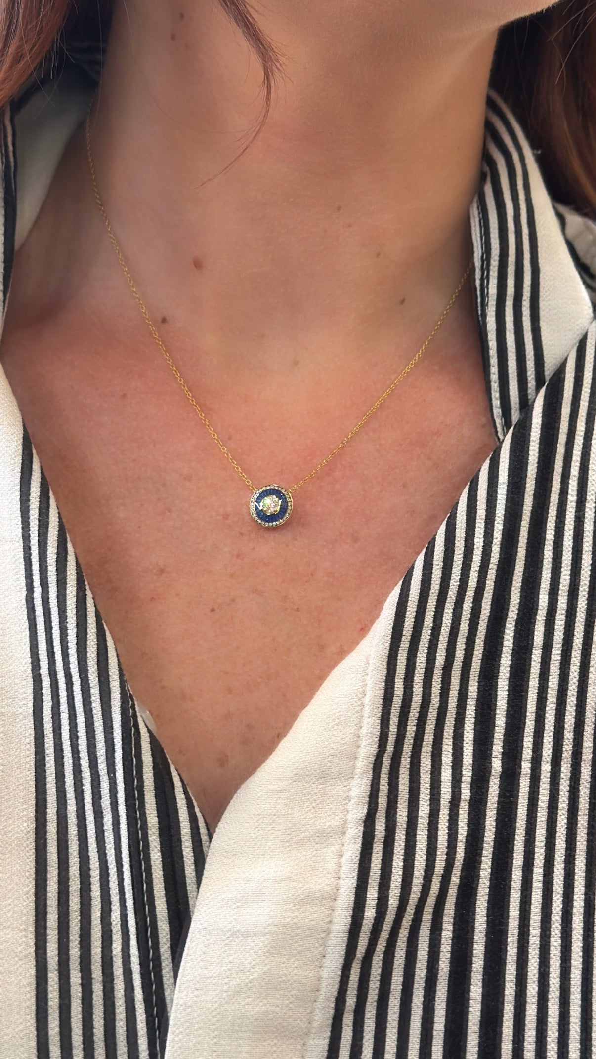 Selim Mouzannar - Mina Navy Blue Pendant