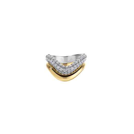 Rosario Navia- Helium Double Pave Ring