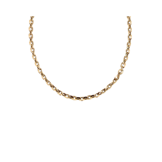 14K Cola Paperclip Chain Necklace