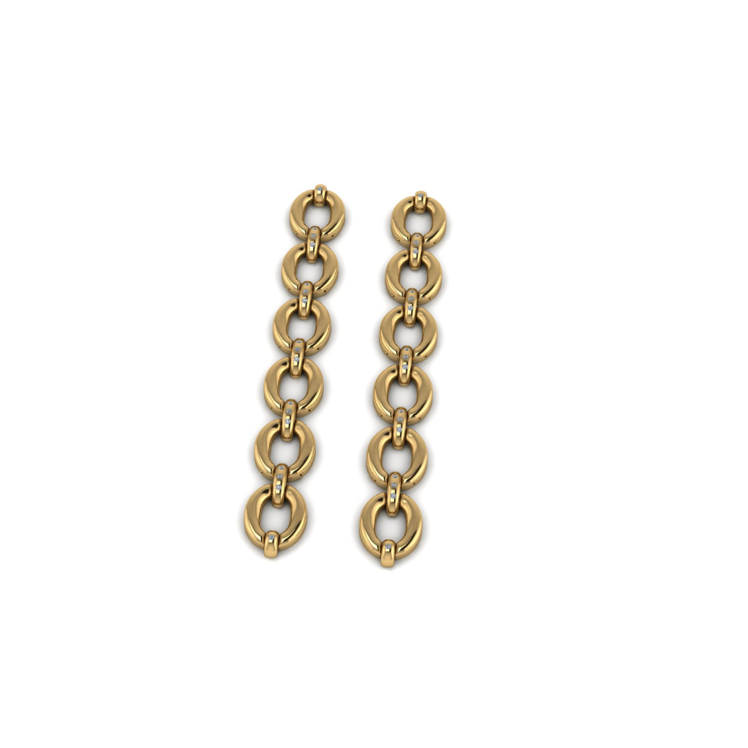 Lawson Two-Way Twin Chain Earrings