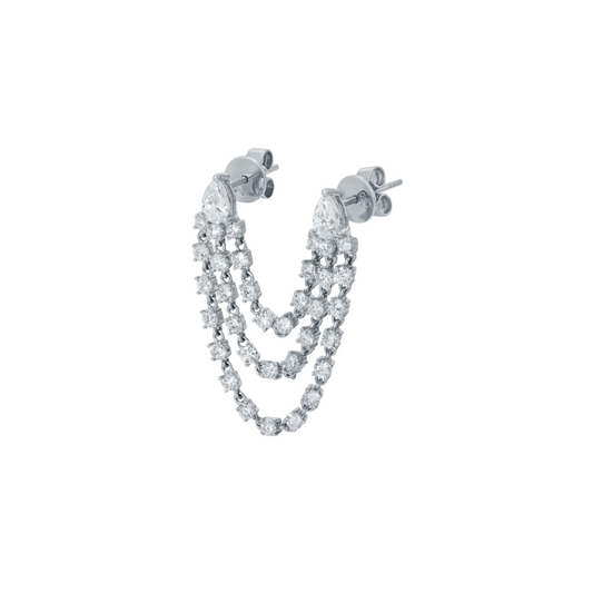 Double Pear Jump Rope Earrings