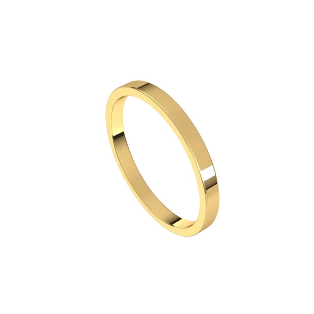 Flat Gold Cigar Band