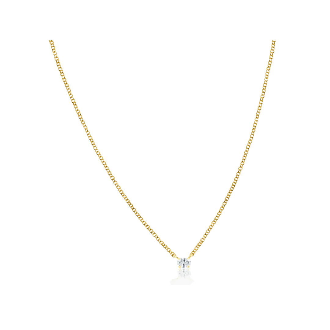 Randall Diamond Solitaire Necklace