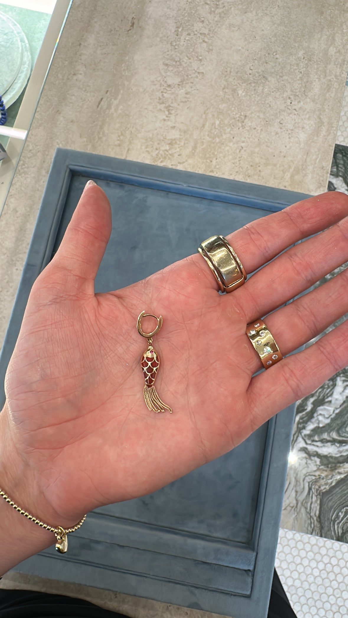 Selim Mouzannar - Fish for Love Earrings