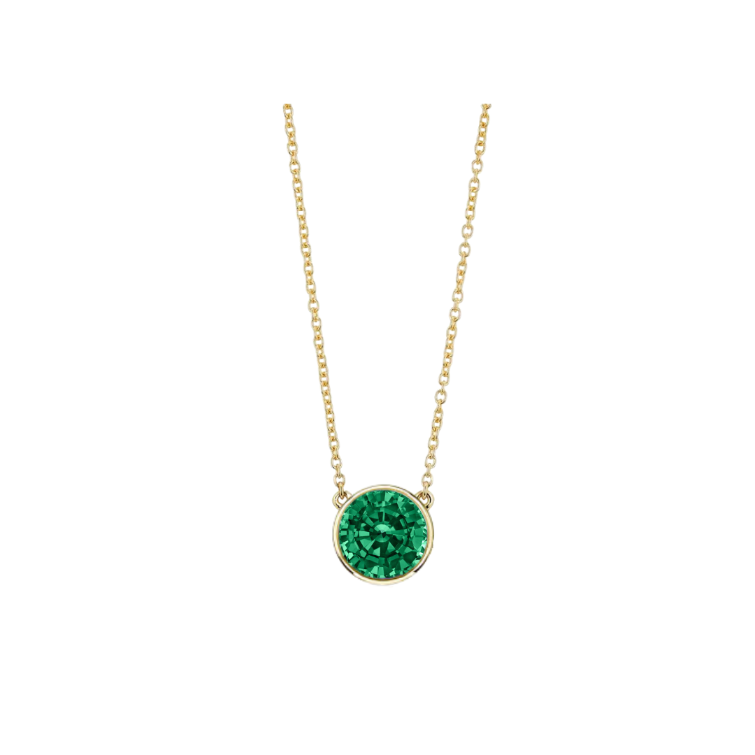 Adjustable Bezel Gemstone Necklace – Henri Noël
