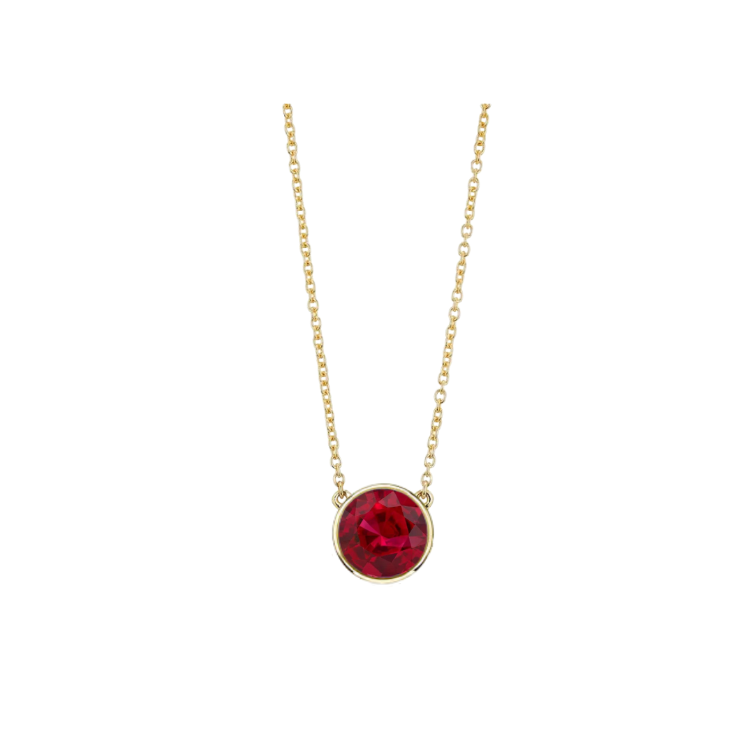 Adjustable Bezel Gemstone Necklace – Henri Noël