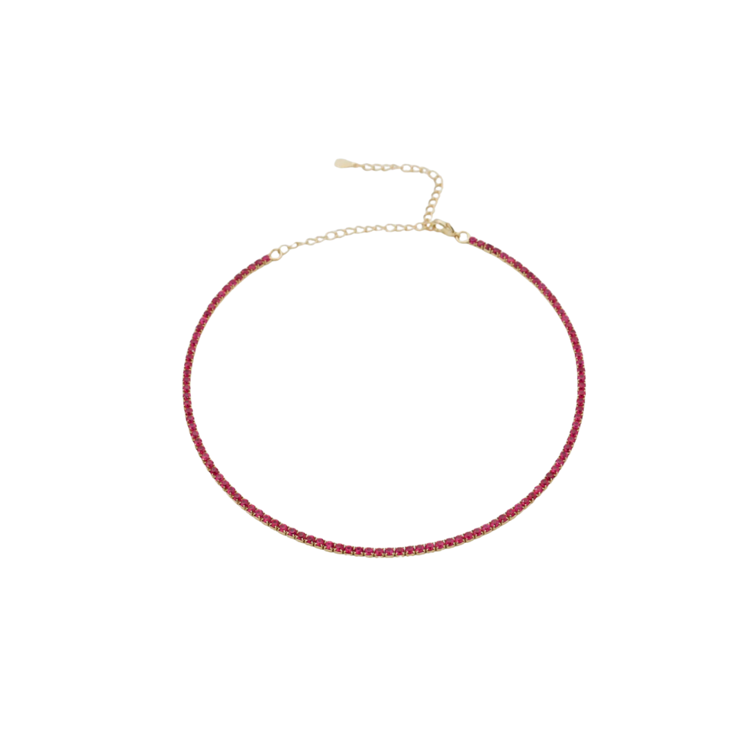 Adjustable Gemstone Tennis Choker – Henri Noël