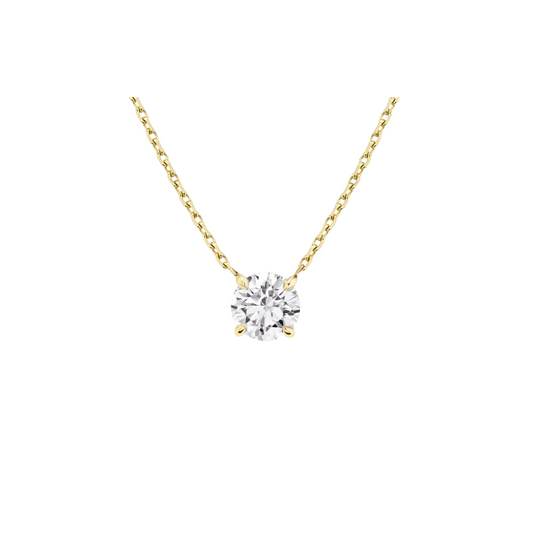 Adjustable Prong Diamond Necklace – Henri Noël
