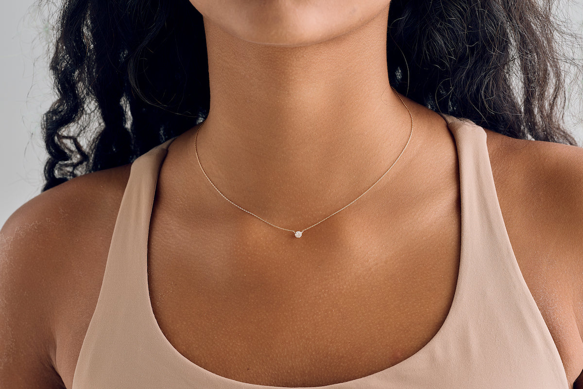 Adjustable Single Floating Diamond – Henri Noël