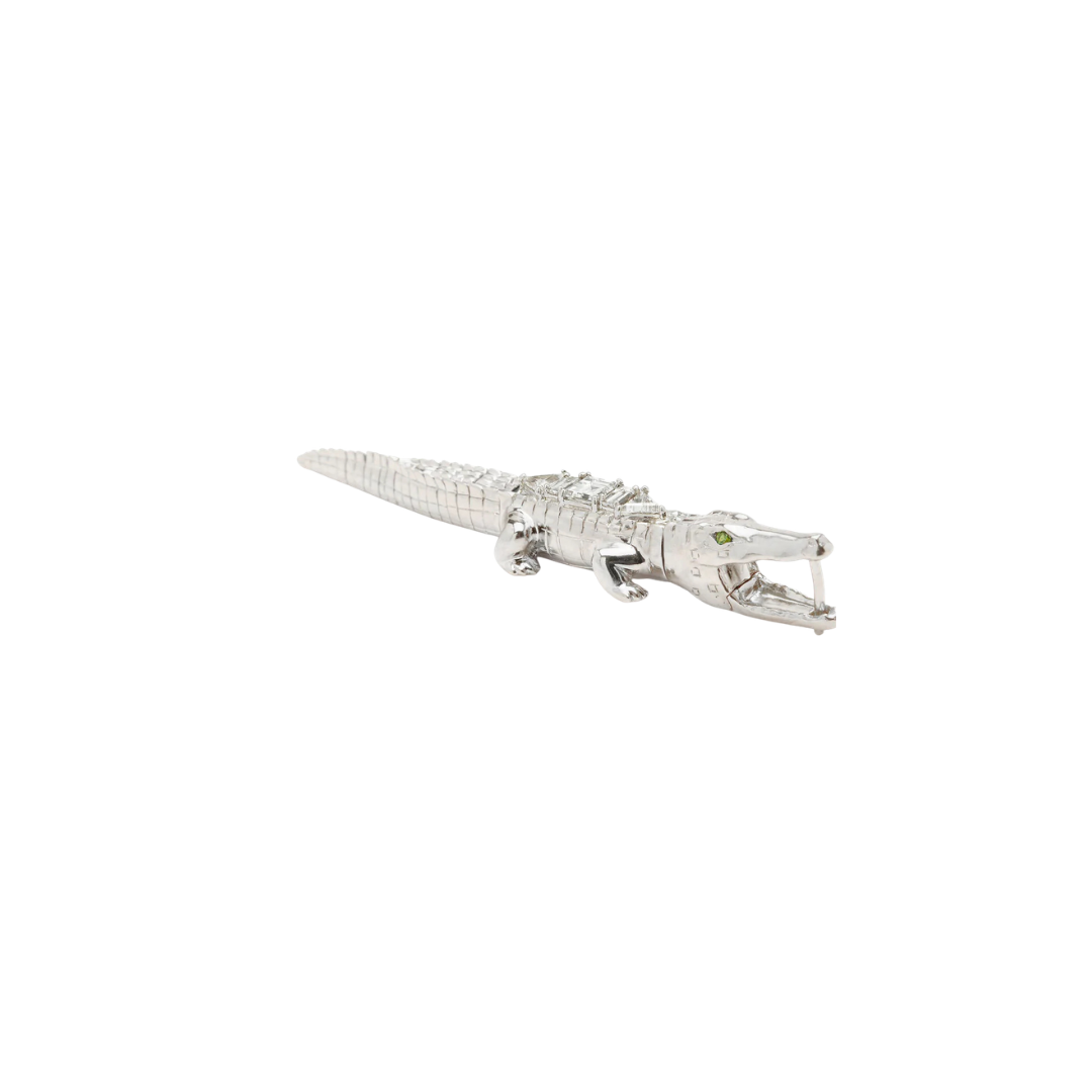 Alligator Art Deco Bite Earring – Henri Noël