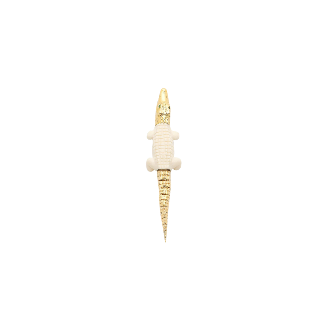 Alligator Mammoth Bite Earring Large – Henri Noël