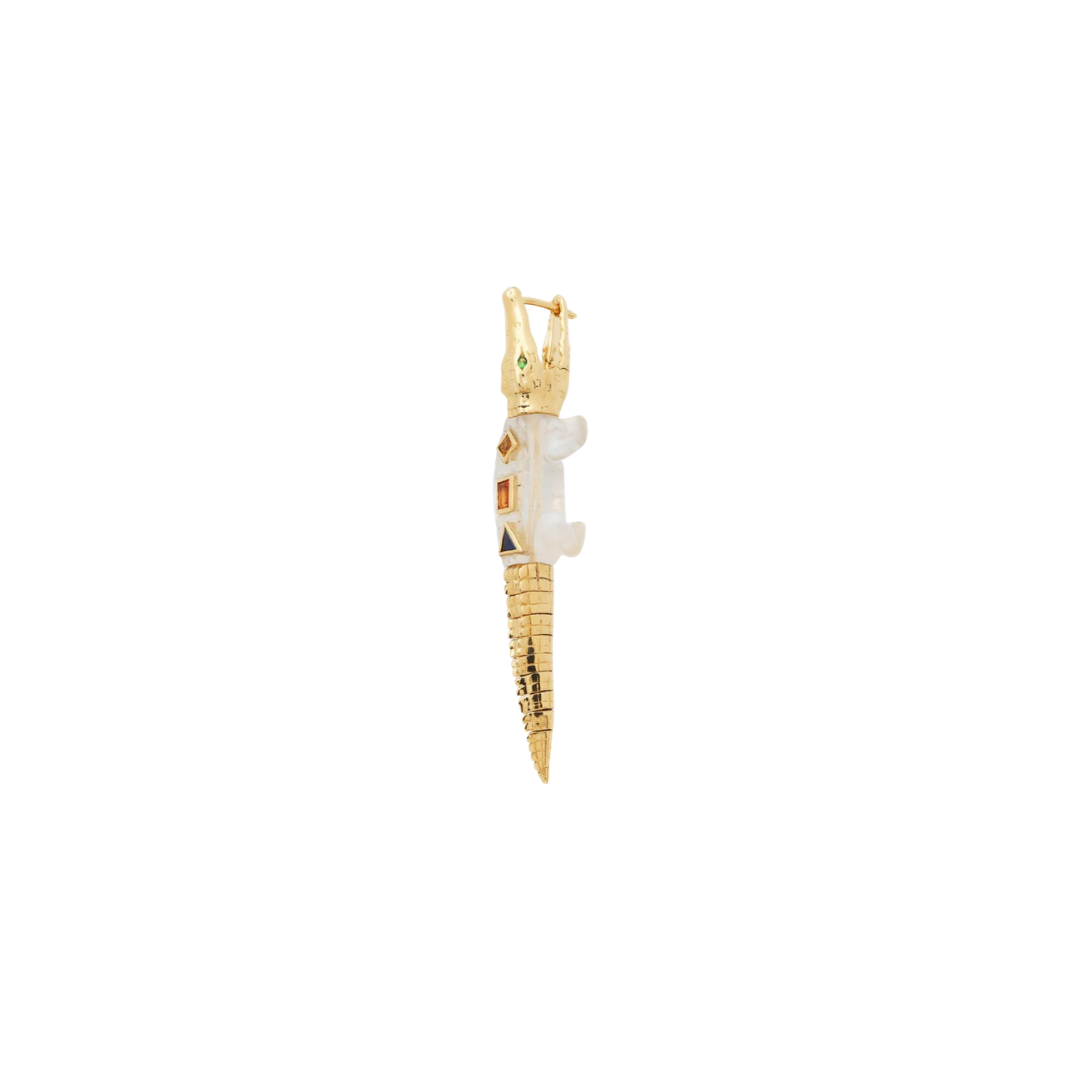 Alligator Pop Art Bite Earring – Henri Noël