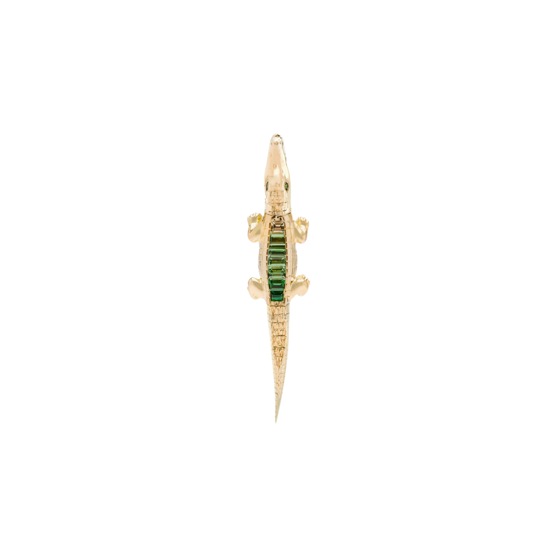 Alligator Tsavorite Bite Earring – Henri Noël