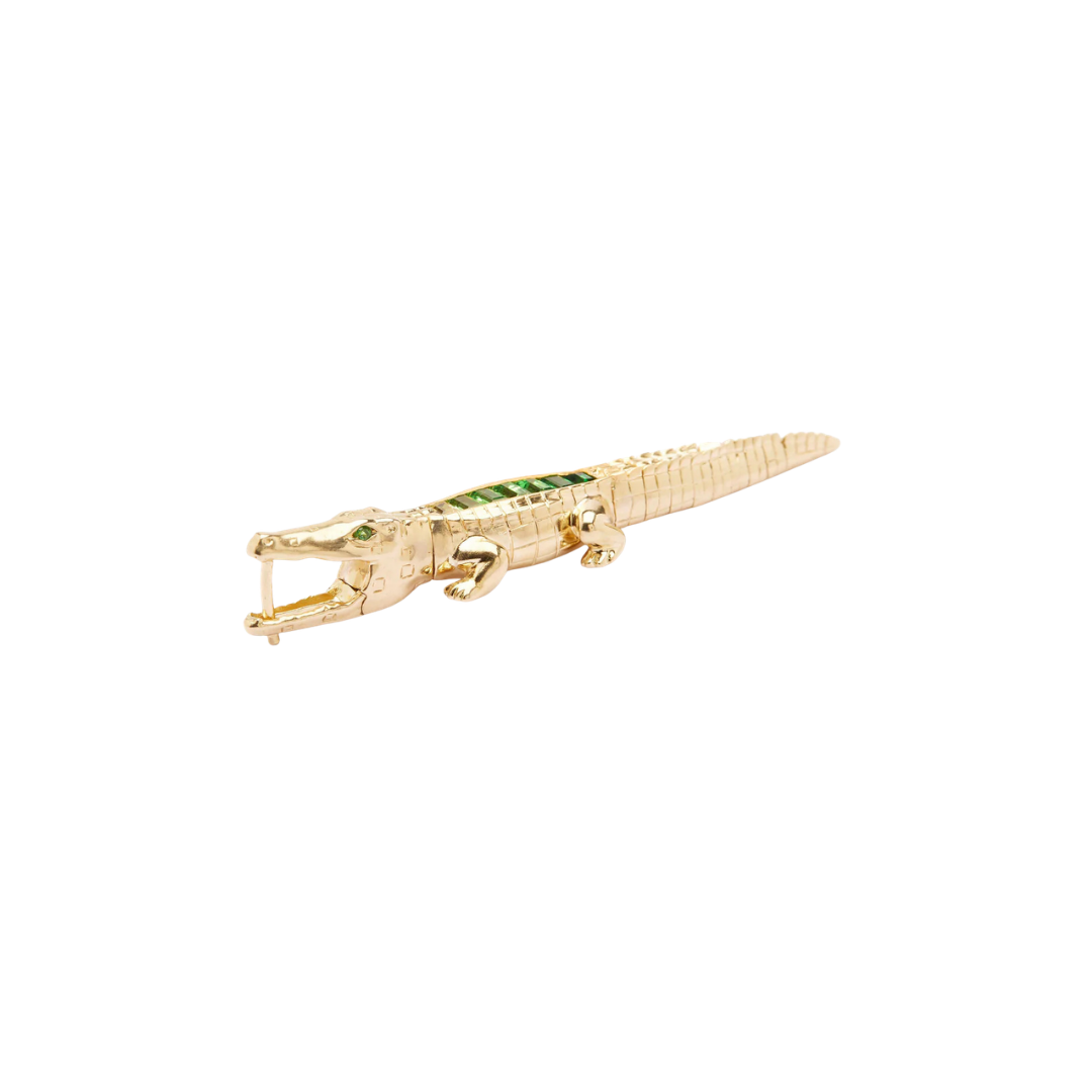 Alligator Tsavorite Bite Earring – Henri Noël