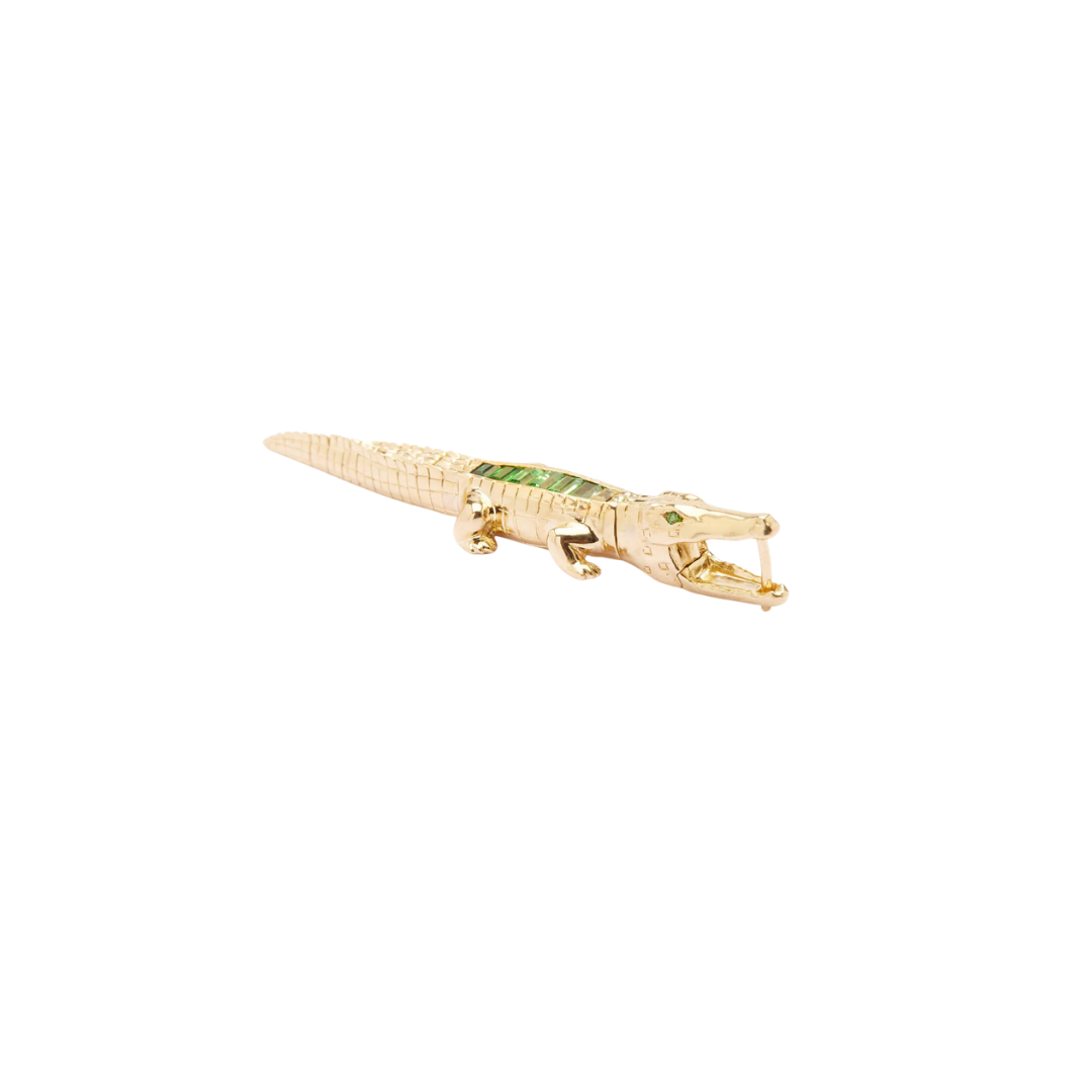 Alligator Tsavorite Bite Earring – Henri Noël