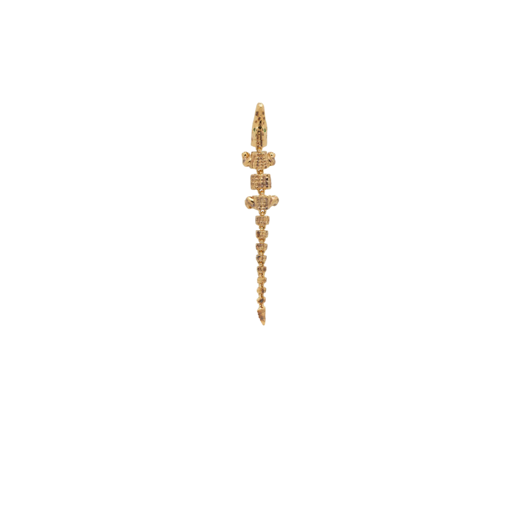 Alligator Vertebrae Bite Earring – Henri Noël