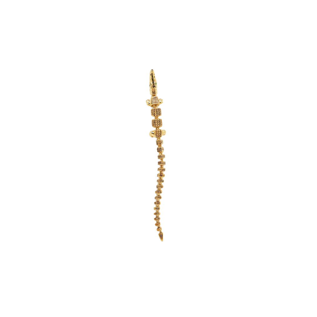 Alligator Vertebrae Bite Earring Extra Long – Henri Noël
