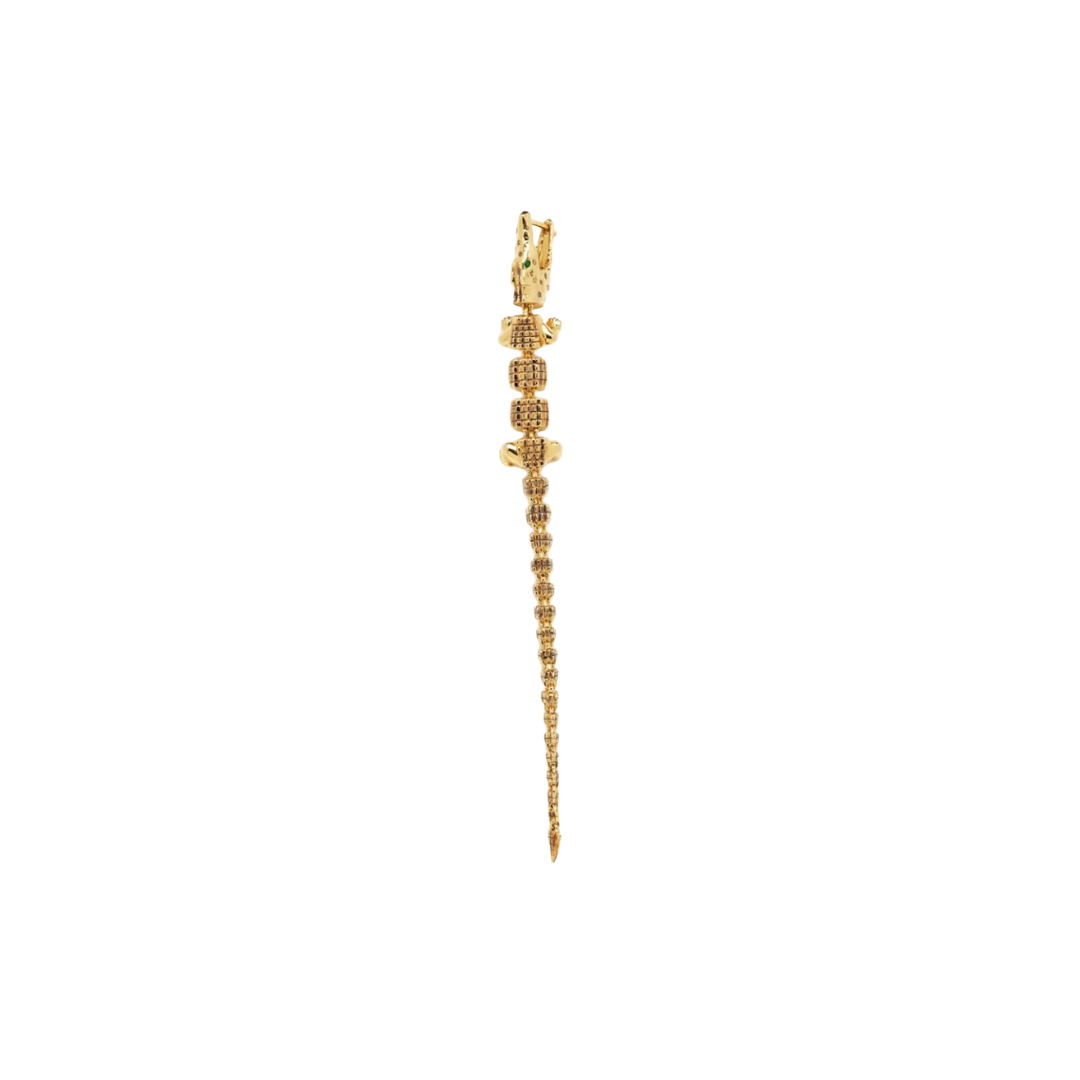 Alligator Vertebrae Bite Earring Extra Long – Henri Noël