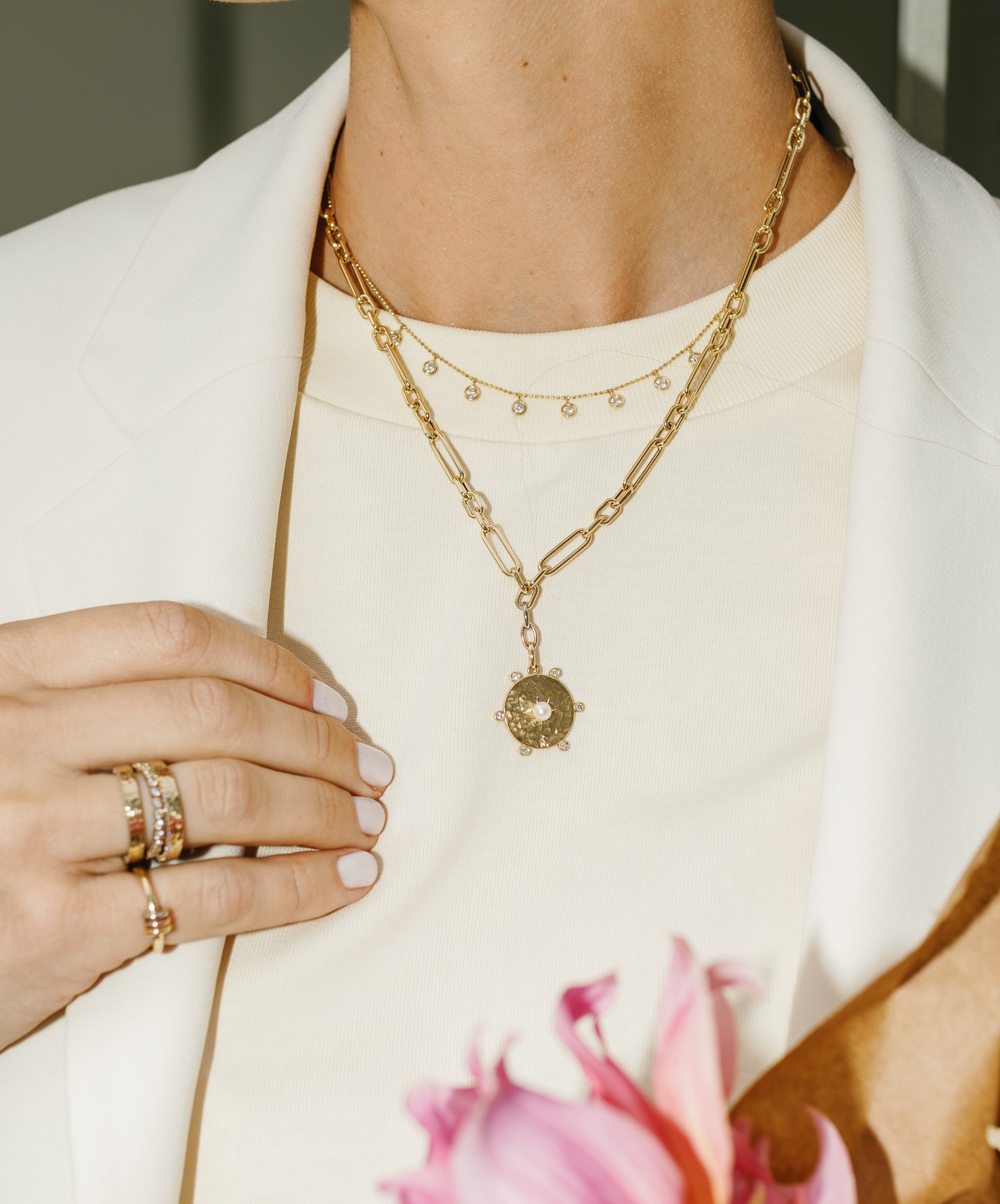 Alys Pearl Pendant Necklace – Henri Noël