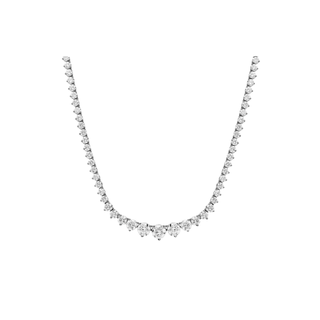 Annie Graduated Diamond Tennis Necklace – Henri Noël