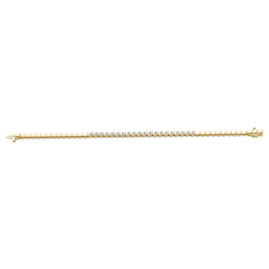 Asymmetrical Bezel Pear Cut Diamond Tennis Bracelet – Henri Noël
