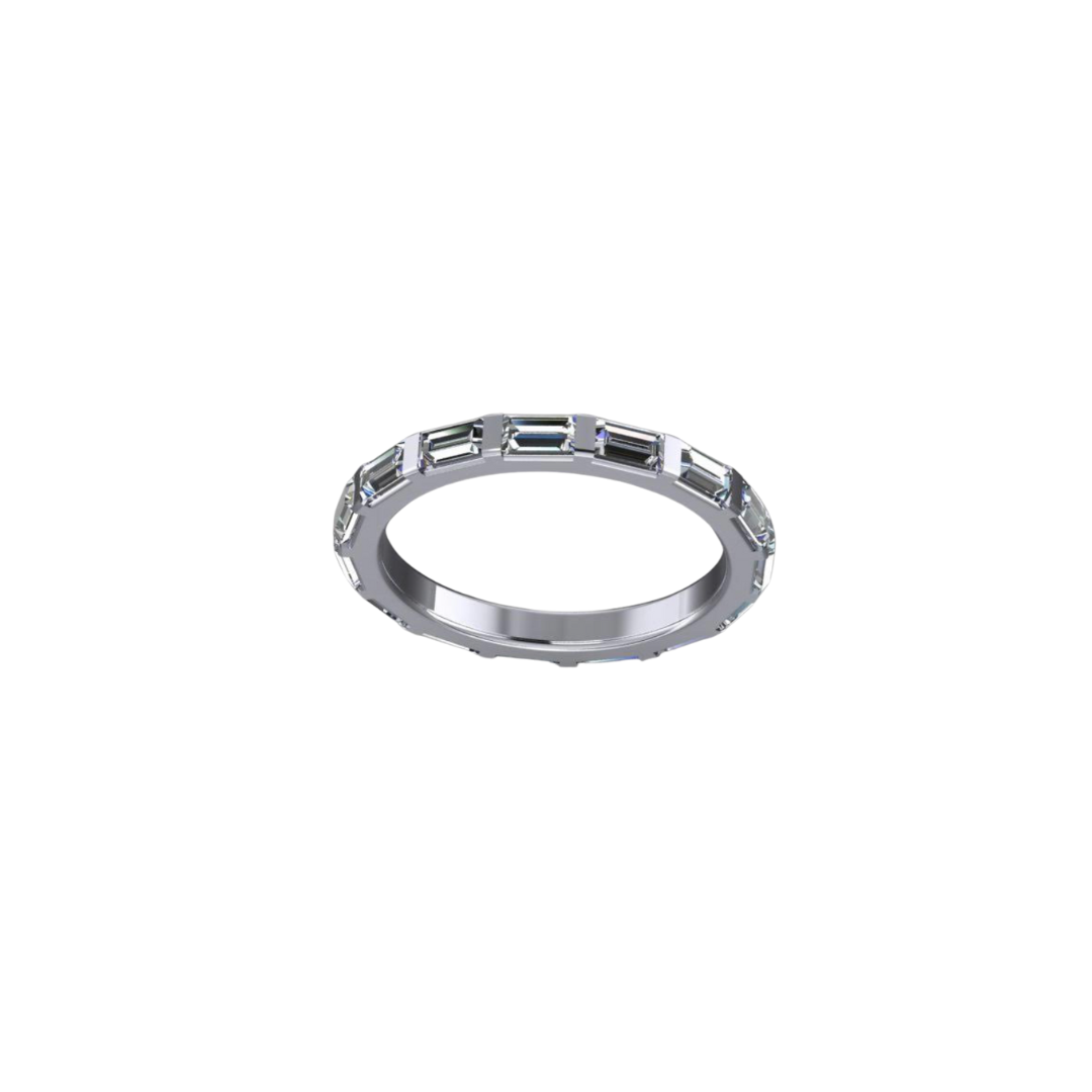 Baguette East-West Diamond Eternity Band – Henri Noël