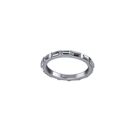 Baguette East-West Diamond Eternity Band – Henri Noël