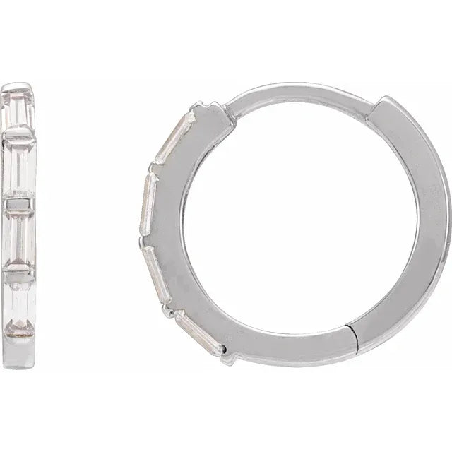 Baguette Huggie Earrings – Henri Noël