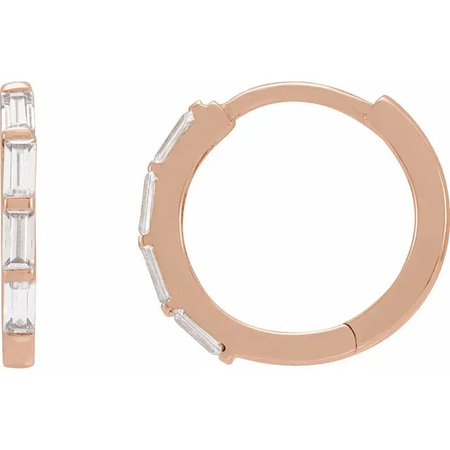 Baguette Huggie Earrings – Henri Noël