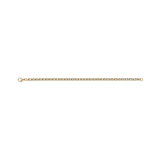 Bezel Diamond Box Bracelet