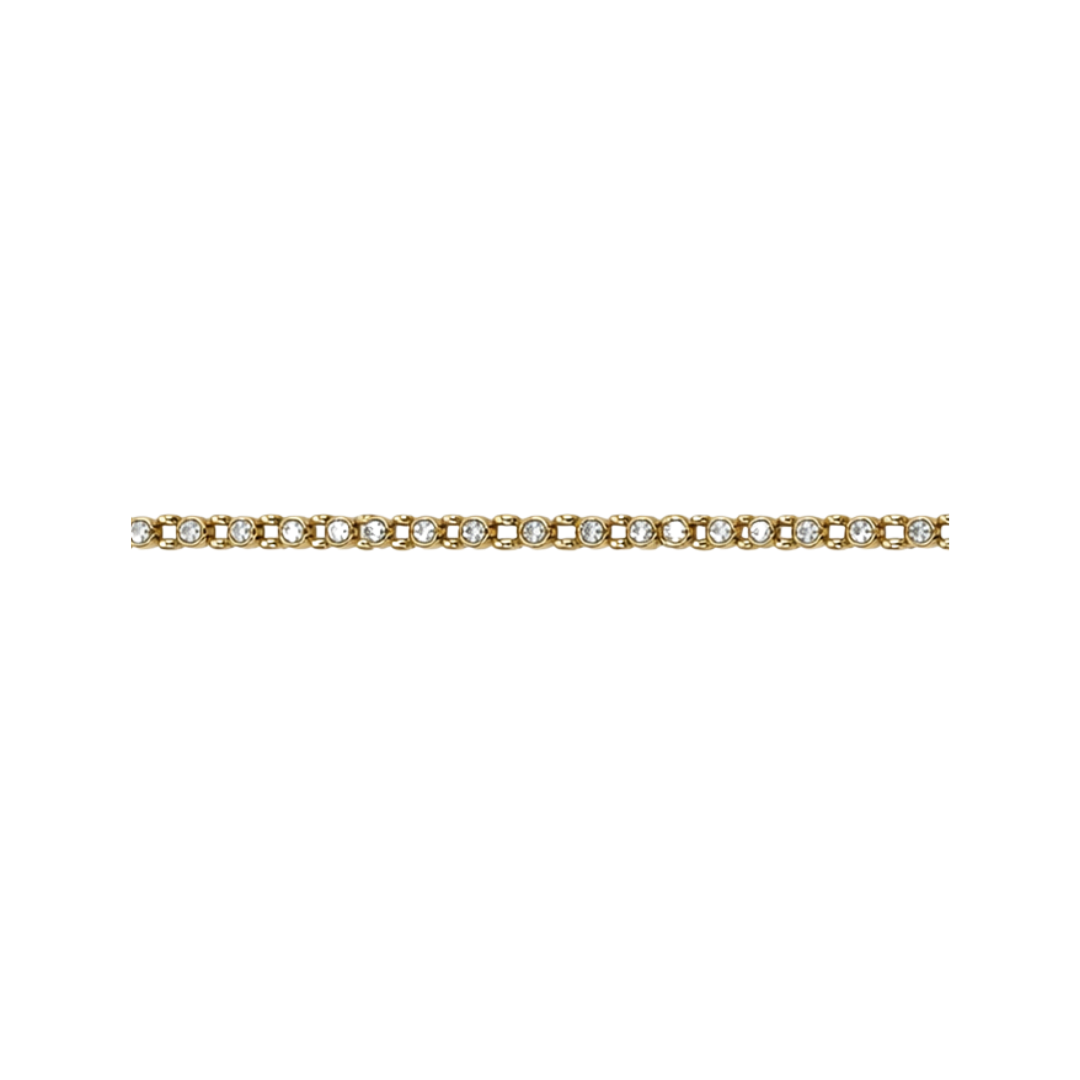 Bezel Diamond Box Bracelet