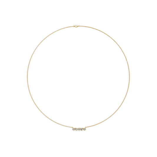 Bezel Mixed Shape Diamond Necklace – Henri Noël