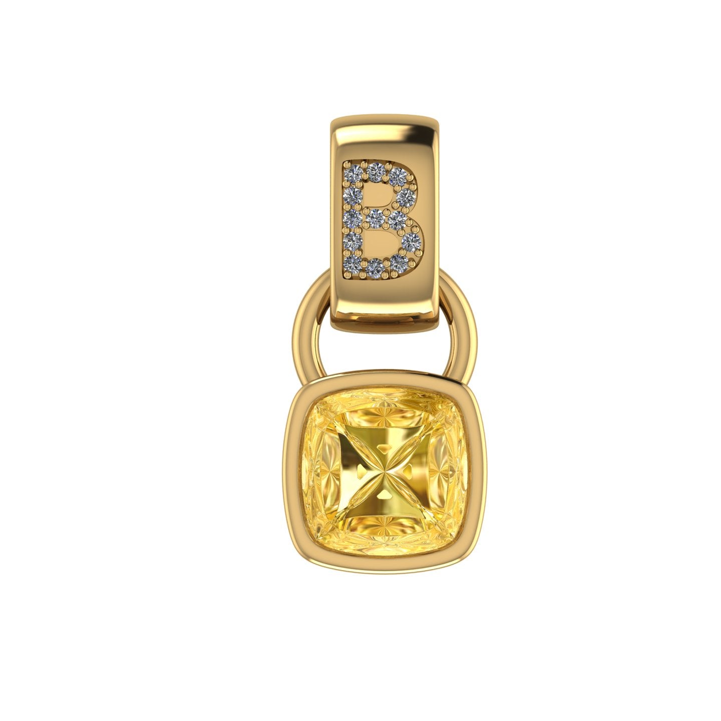 Bezel Birthstone Pendant Necklace – Henri Noël