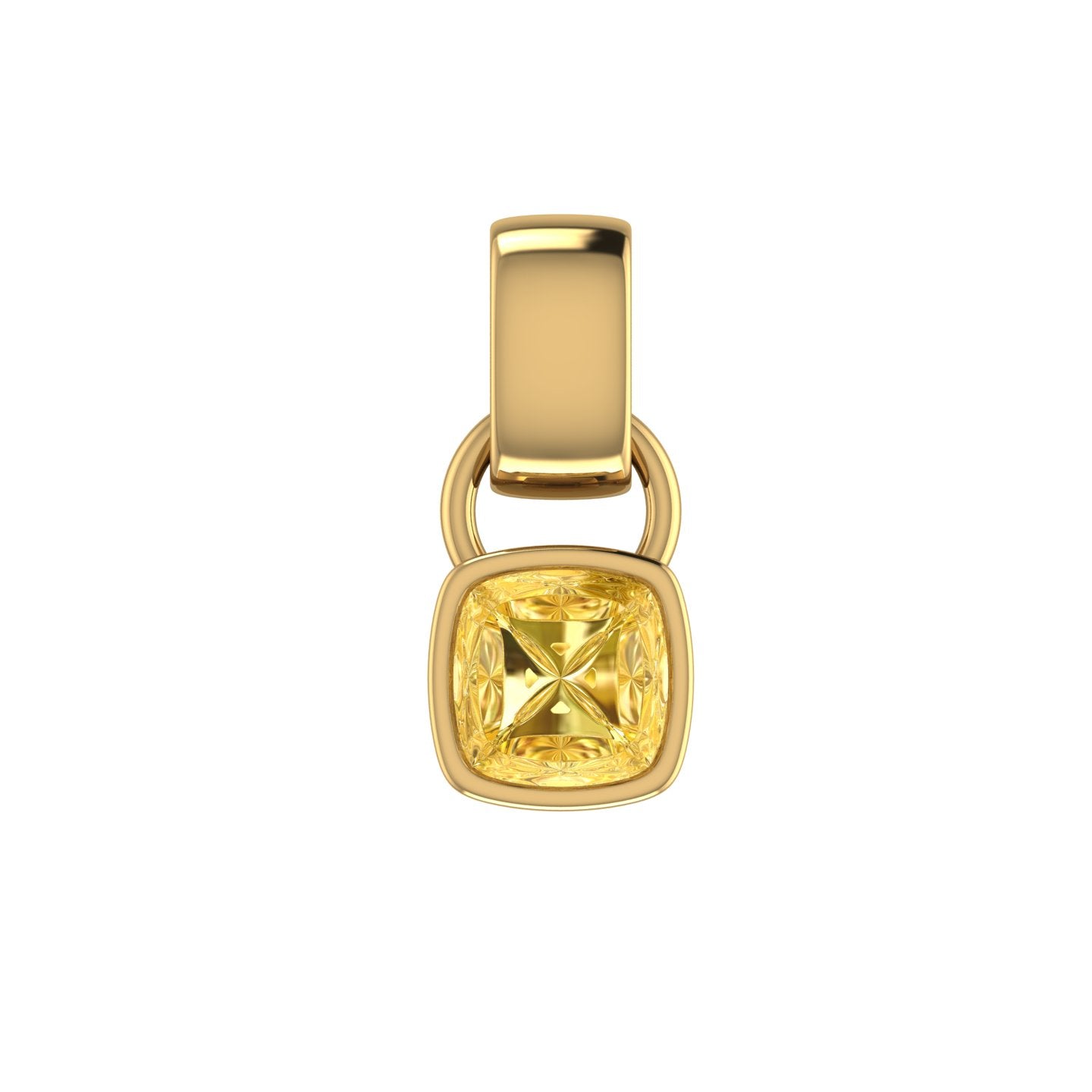 Bezel Birthstone Pendant Necklace – Henri Noël
