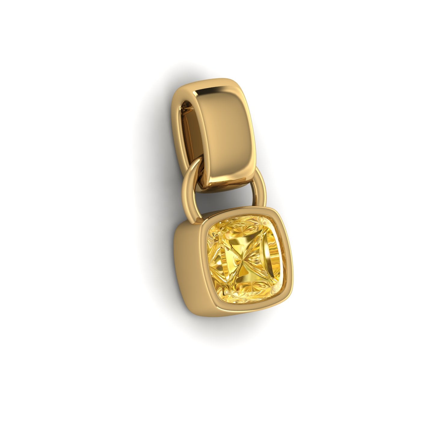 Bezel Birthstone Pendant Necklace – Henri Noël