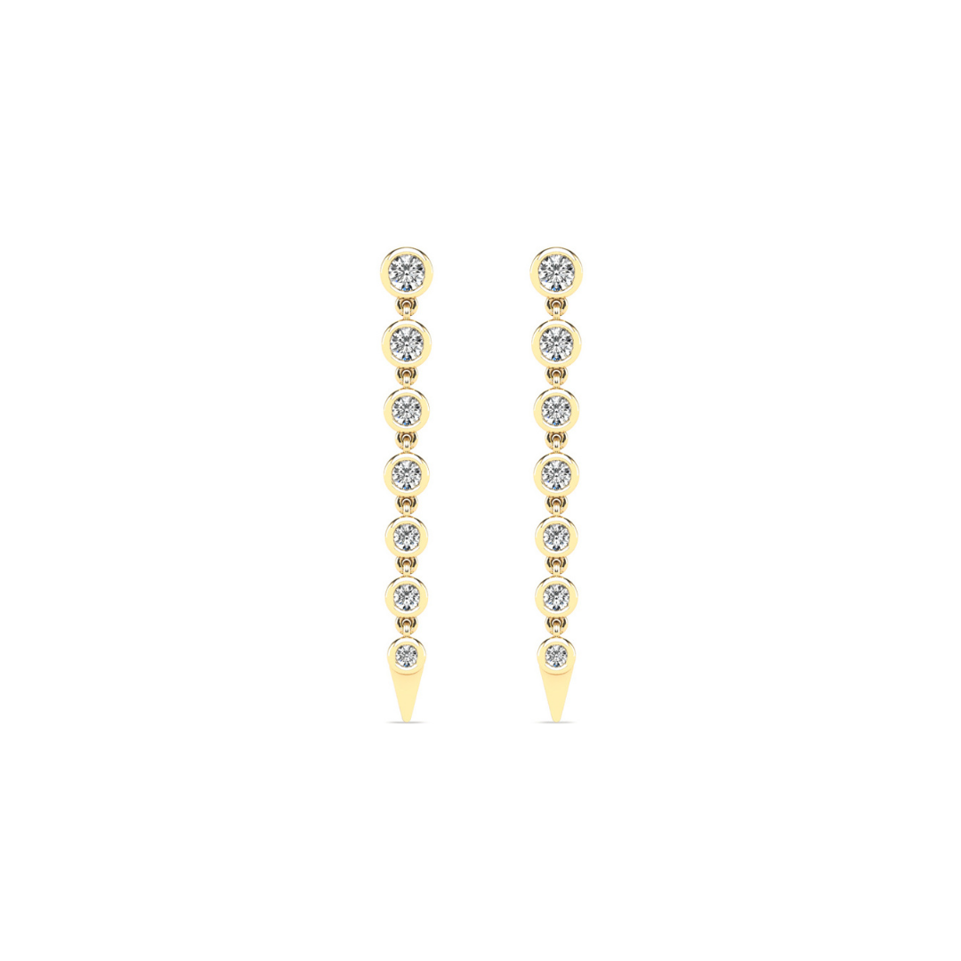Bezel Diamond Spike Drop – Henri Noël