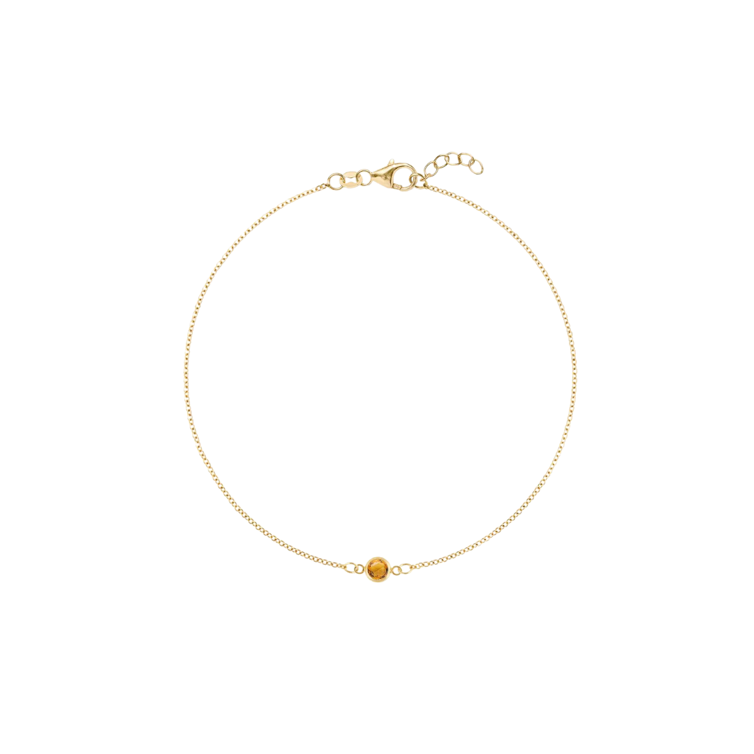 Bezel Gemstone Bracelet – Henri Noël