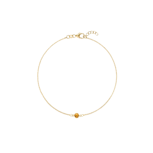 Bezel Gemstone Bracelet – Henri Noël