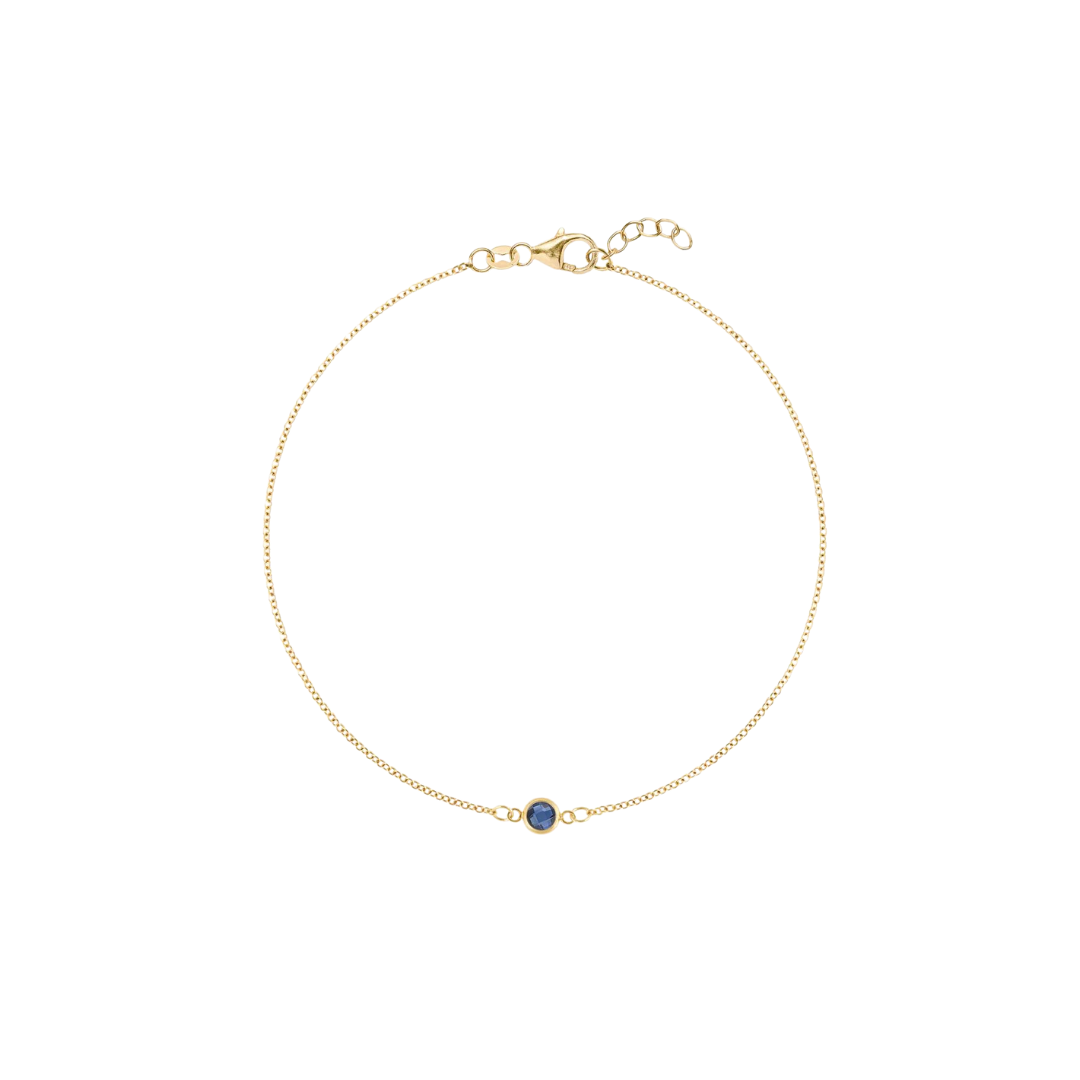 Bezel Gemstone Bracelet – Henri Noël