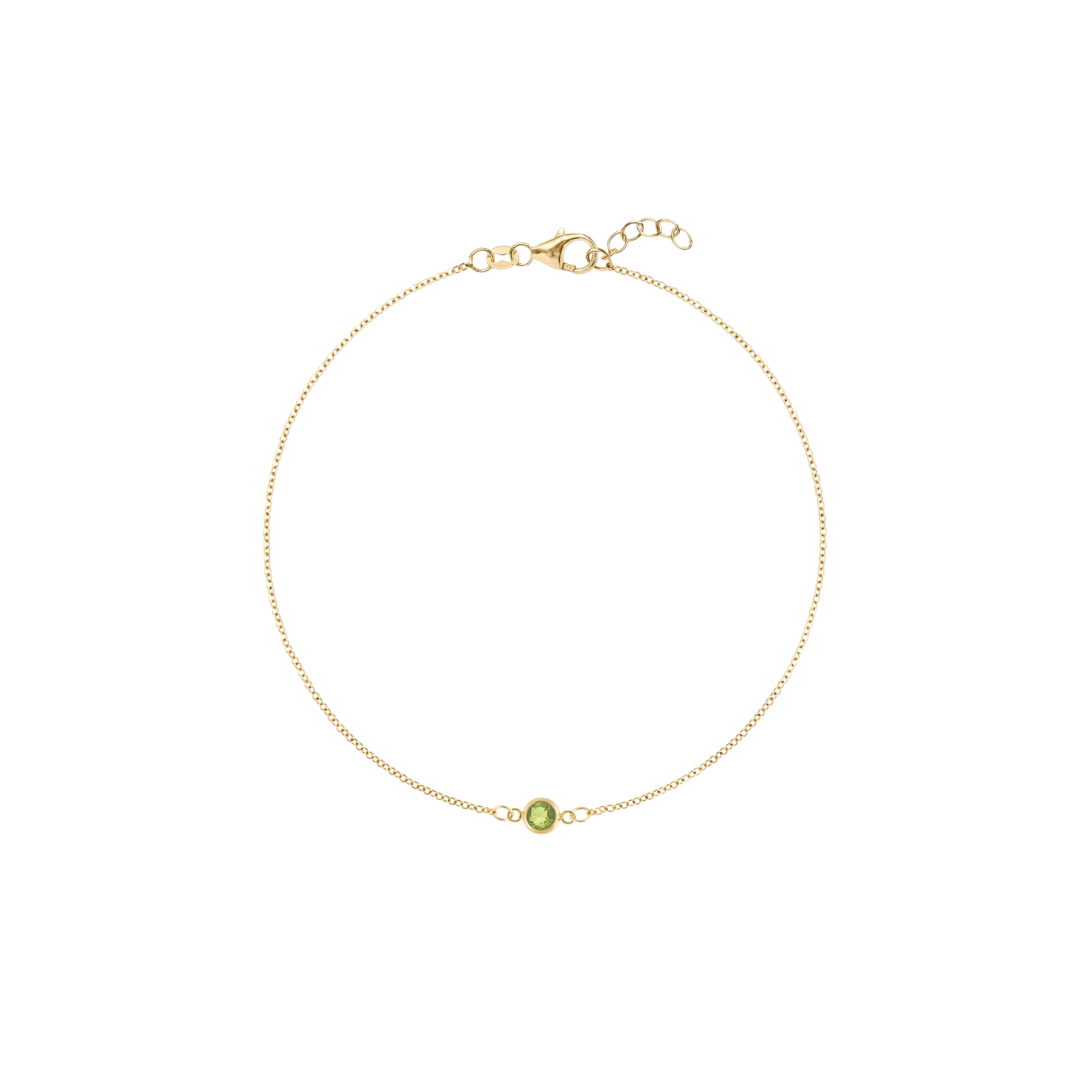 Bezel Gemstone Bracelet – Henri Noël