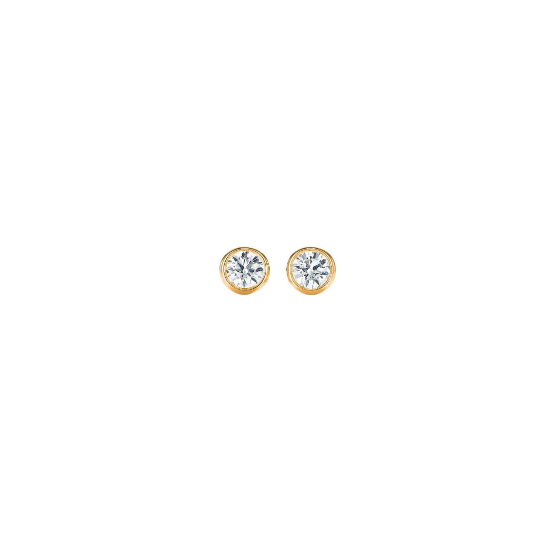 Bezel Mini Diamond Studs – Henri Noël