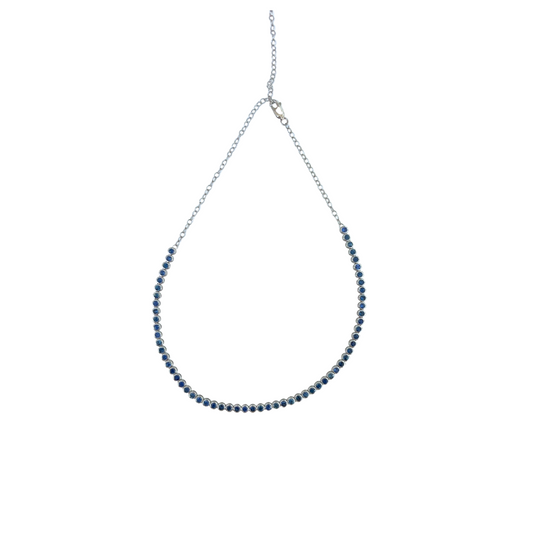 Bezel Sapphire Tennis Choker – Henri Noël
