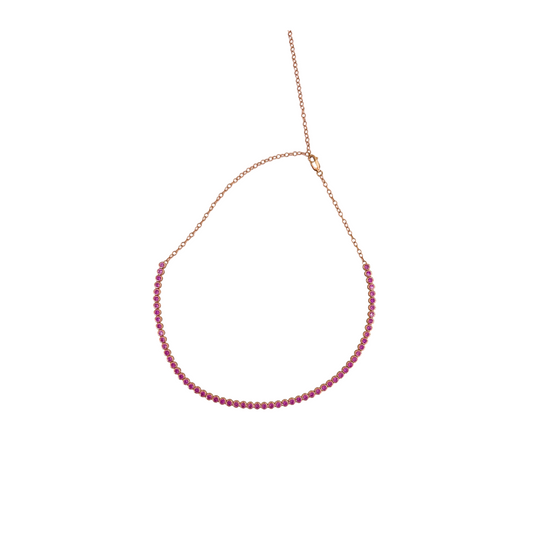 Bezel Sapphire Tennis Choker – Henri Noël