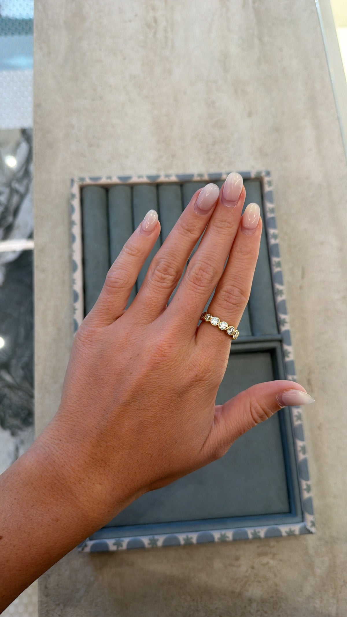 Bezel Set Round Diamond Eternity Ring – Henri Noël