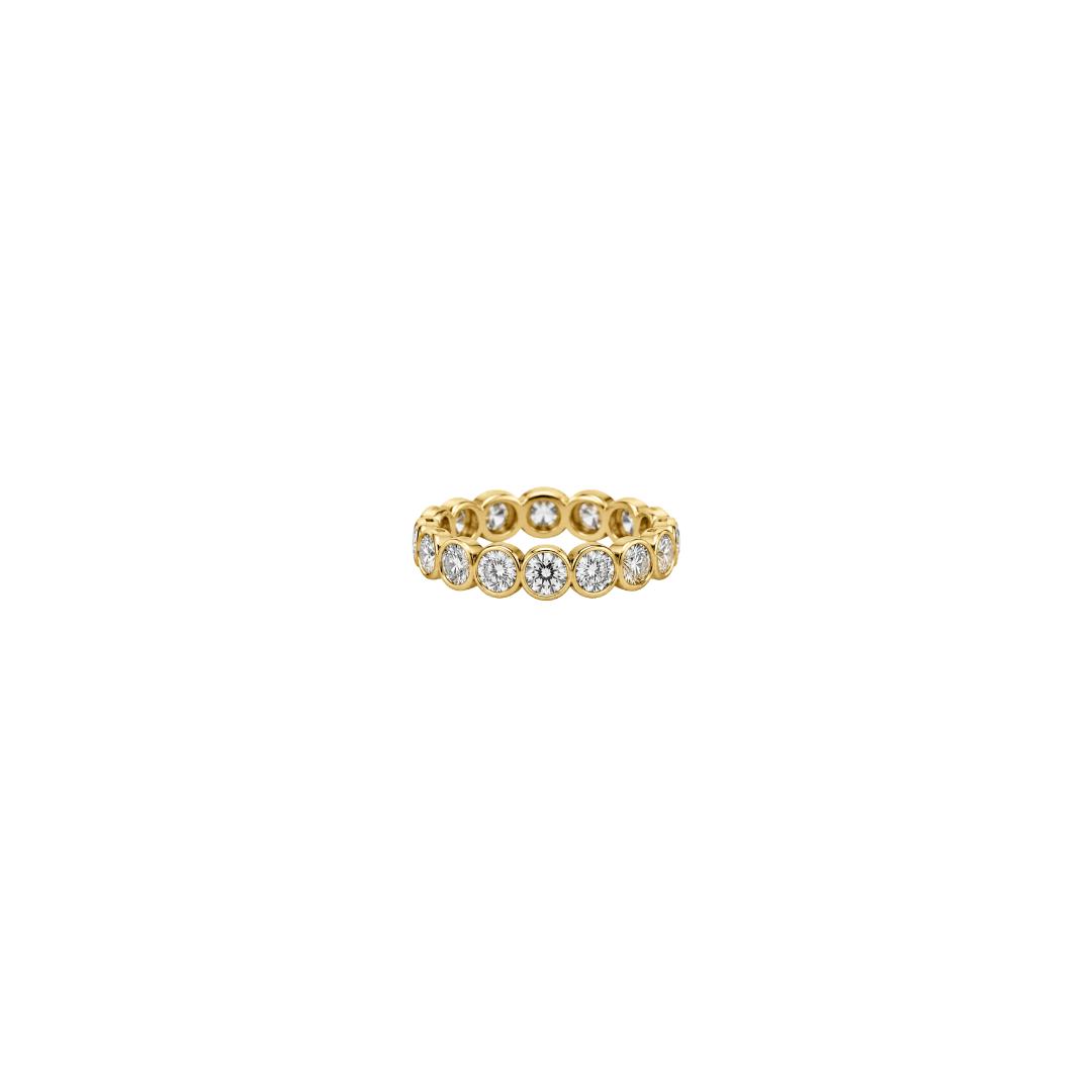 Bezel Set Round Diamond Eternity Ring – Henri Noël