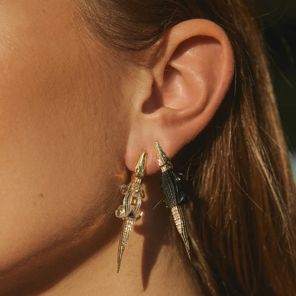 Alligator Pop Art Bite Earring – Henri Noël
