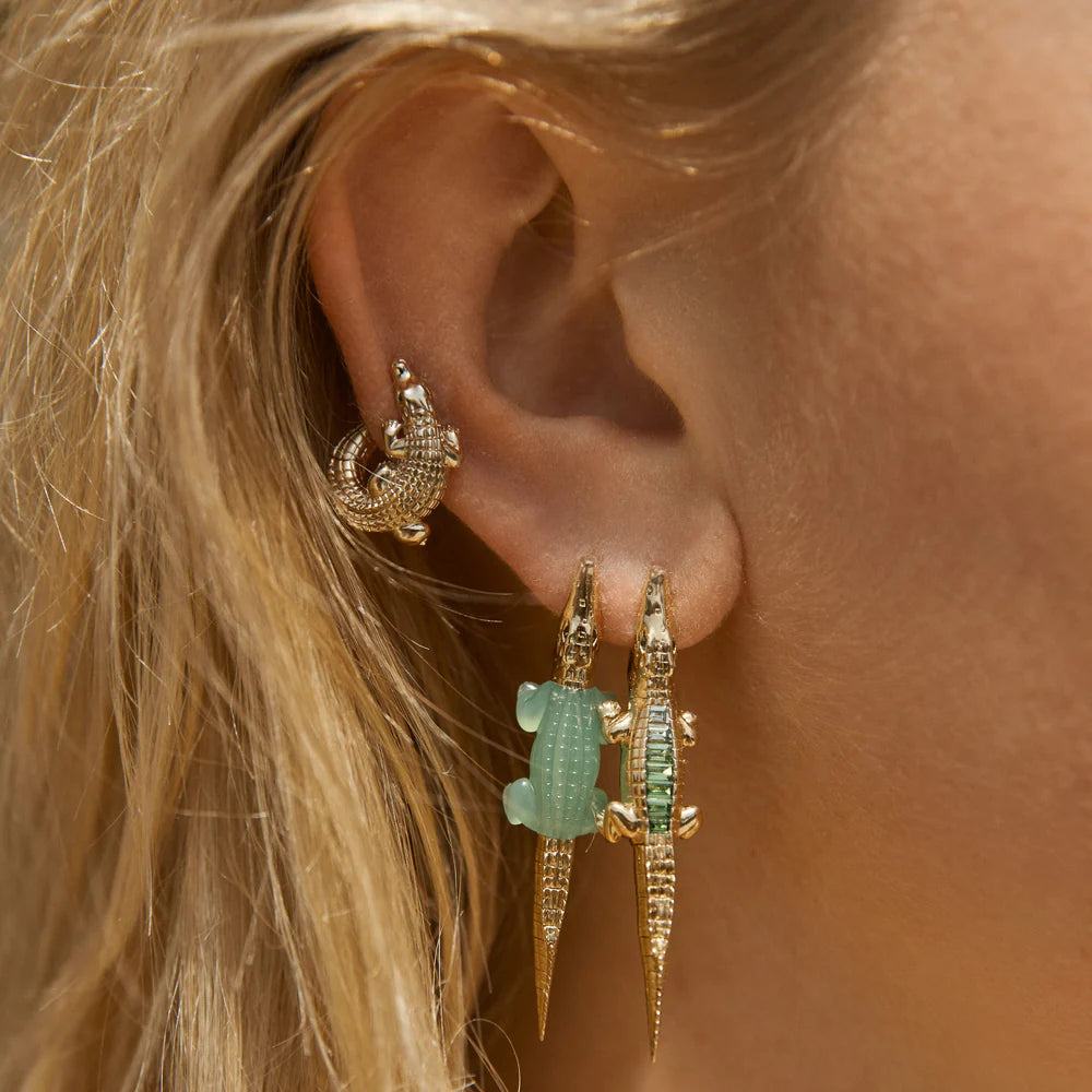 Alligator Tsavorite Bite Earring – Henri Noël